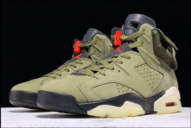 x Air Jordan 6 Medium Olive Shoes